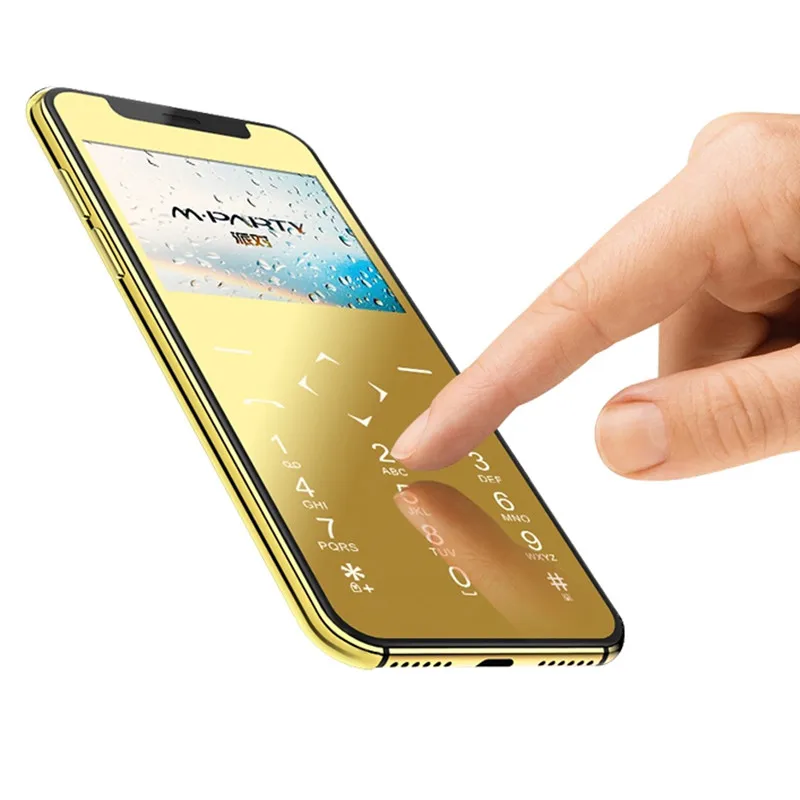 Новый Mparty LT10 Ультратонкий карманный телефон GSM Две SIM карты мобильный Bluetooth Dialer