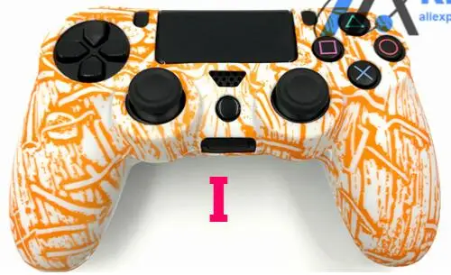 I Силиконовый защитный чехол-накладка для Dualshock 4 Playstation 4 PS4 Pro тонкий контроллер - Цвет: I
