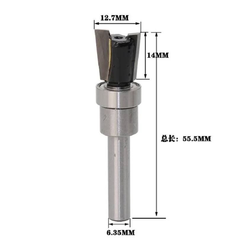 1PC 1/4 Inch Shank Faux Dovetail Slot Milling Cutter With Bearing Engraving Machine Router Bit Woodworking Tools | Инструменты