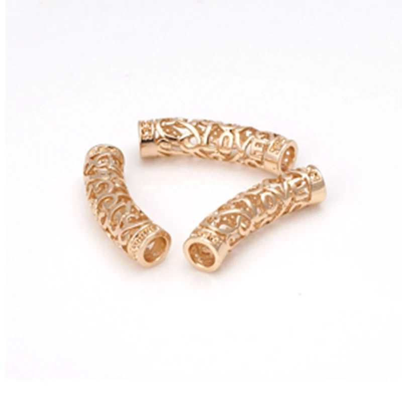 Золото Цвет латунь сливы цветок браслет изогнутой трубки Jewelry Интимные аксессуары(6 шт