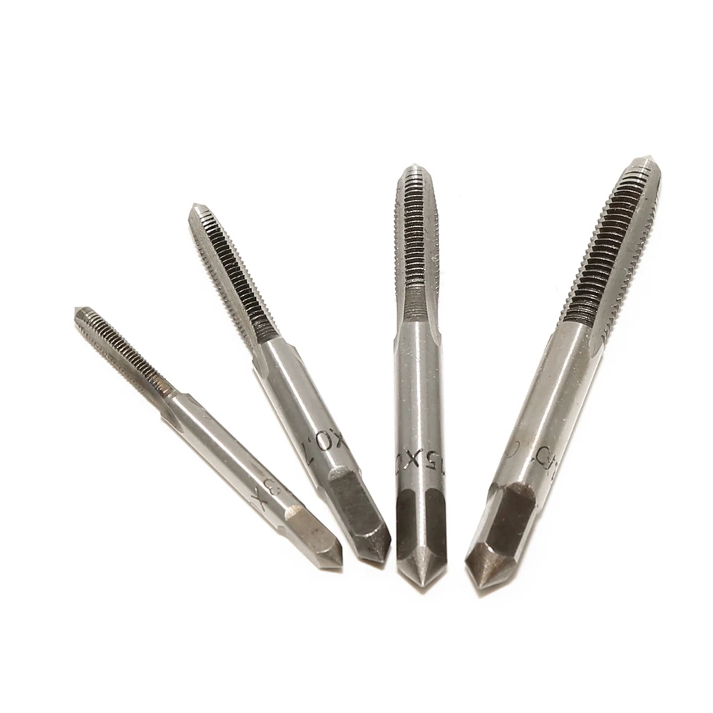 9pcs/set Hand Screw Tap T Type Thread Reamer Set M3/M4/M5/M6 Metric Taps With 4pcs Twist Drill Bits And Wrench Tools | Инструменты