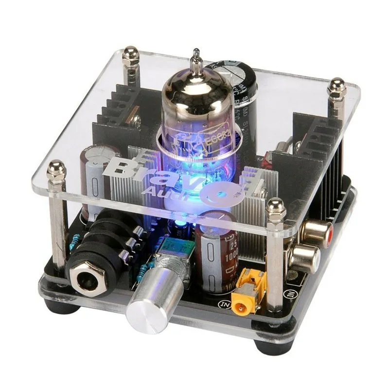 Bravo Audio V2 Valve Class A 12AU7 ламповый усилитель для наушников Мини профессиональный |