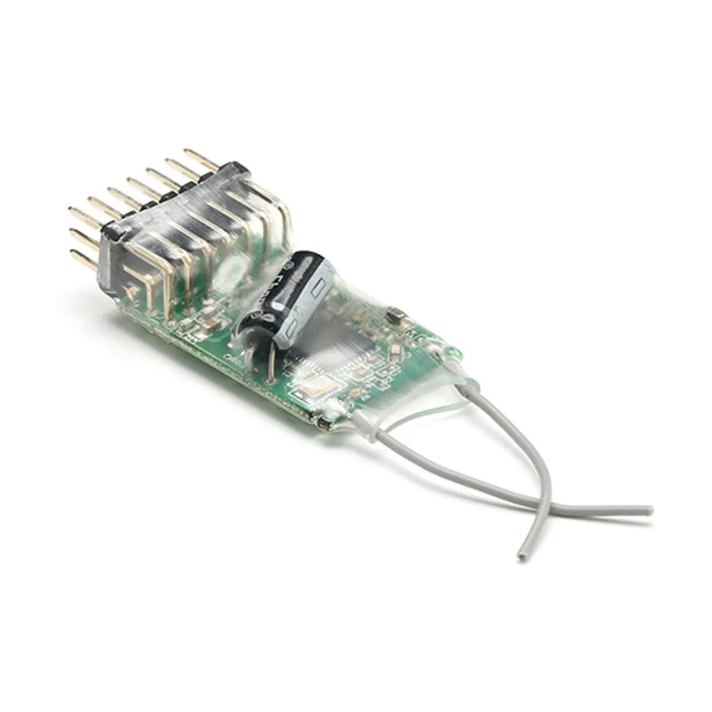 OMESHIN 2,4 GH 6CH Microlite DSM2 совместимый Полнодиапазонный приемник CM621 RC сервопривод самолета - Цвет: Светло-серый