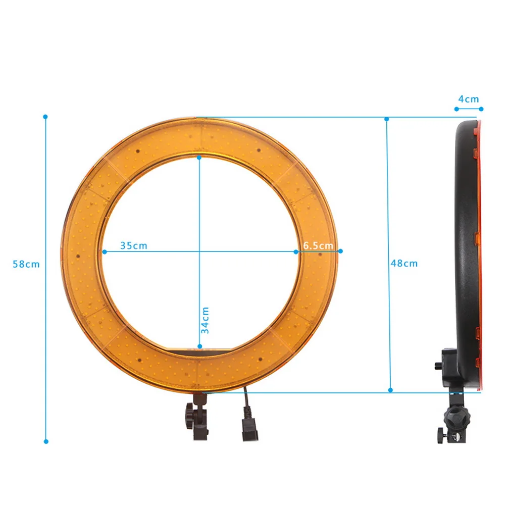 Светодиодная кольцевая лампа для фото и видеосъемки 18 дюймов 55 Вт 240 шт. 5500K с