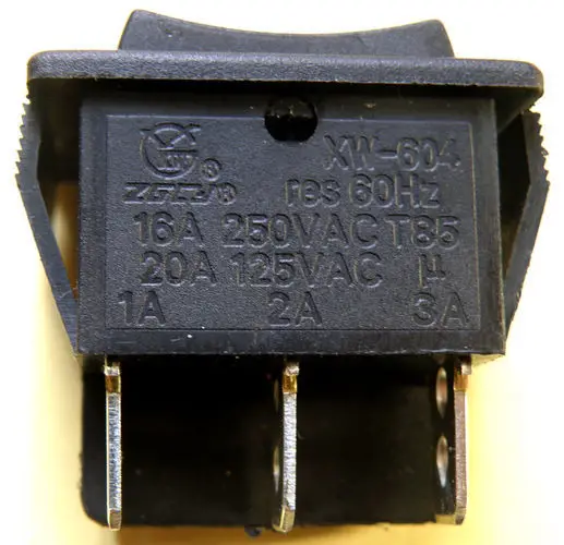 Трехходовой переключатель 20 А 0-250 В вперед назад и стоп для двигателя 6 контактов