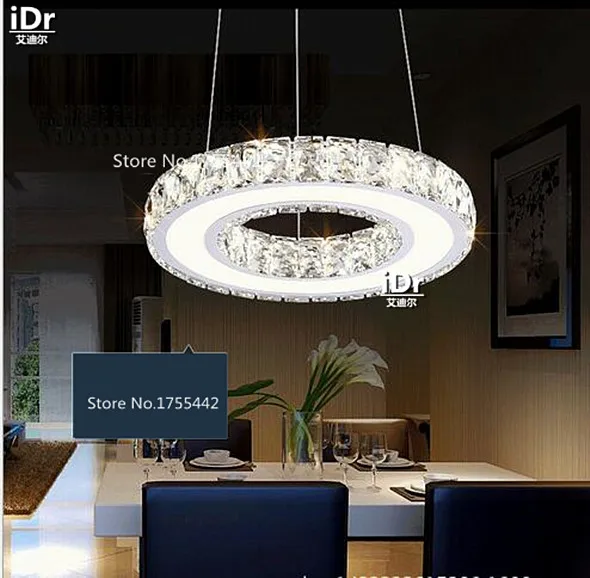 Энергосберегающие люстры из нержавеющей стали круглые светодиодные гостиные