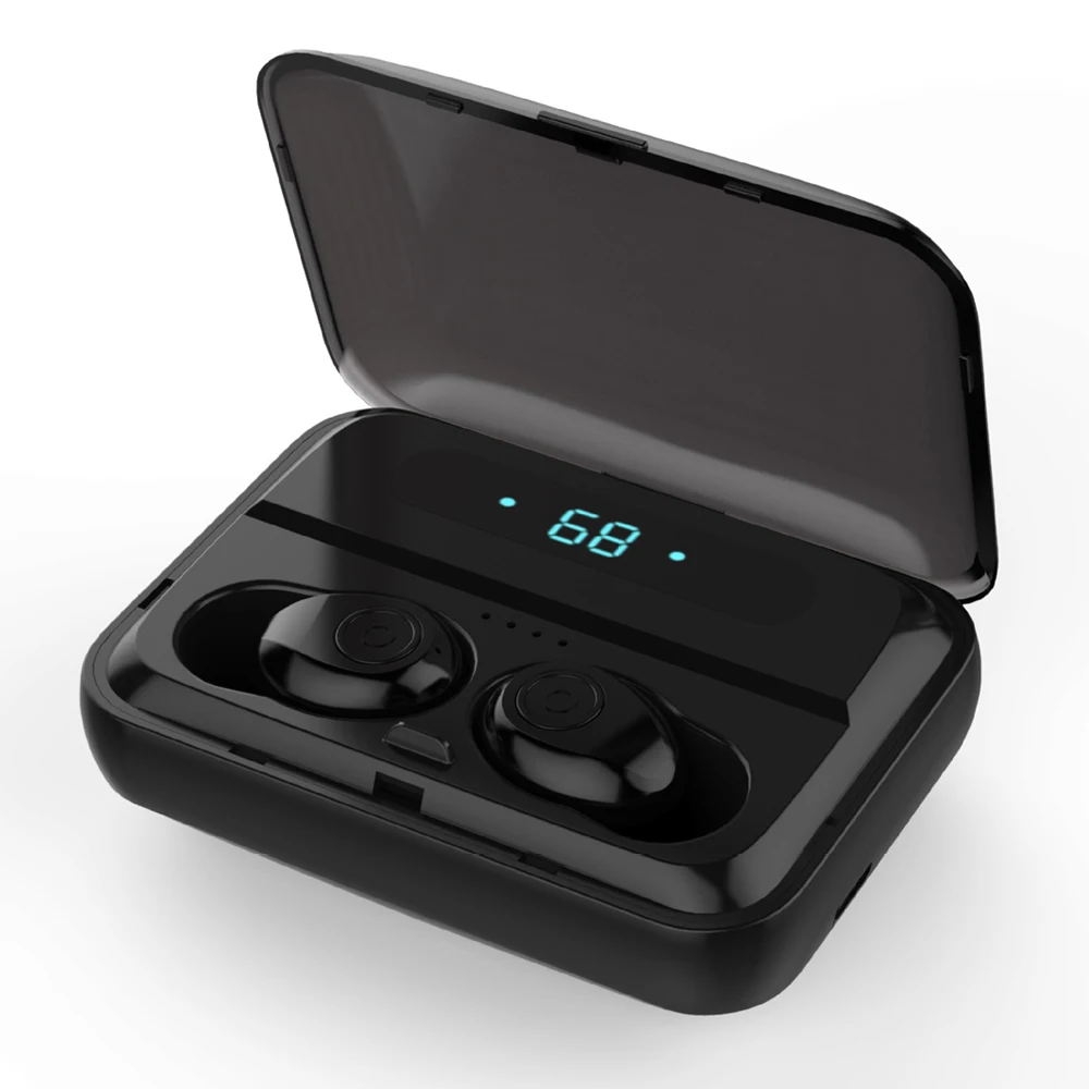 HANGRUI TWS беспроводные наушники Bluetooth 5,0 F9 Mini 6D стерео беспроводные наушники светодиодный дисплей Водонепроницаемая гарнитура 1200 мАч с микрофоном