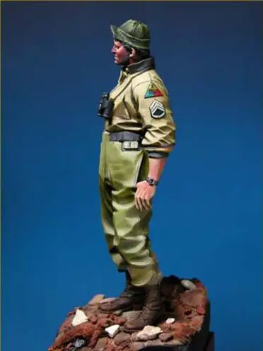 1/18 resin смола фигура Второй мировой войны США танкер солдат 90 мм