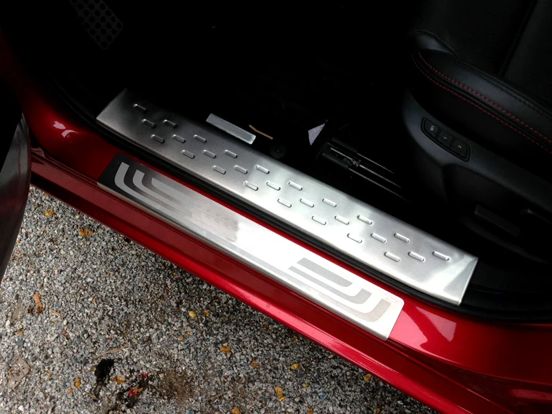 Нержавеющая интерьерная дверь порог крышки Накладка внешний хромированный