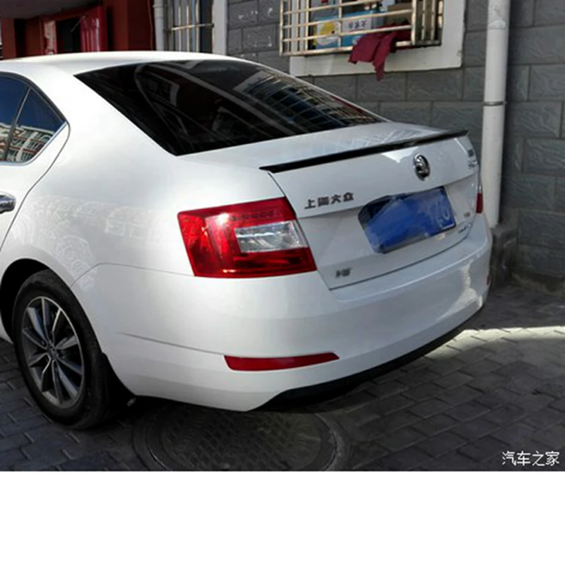 Для Skoda Octavius спойлер 2015 2017 Высокое качество ABS Материал автомобильное заднее