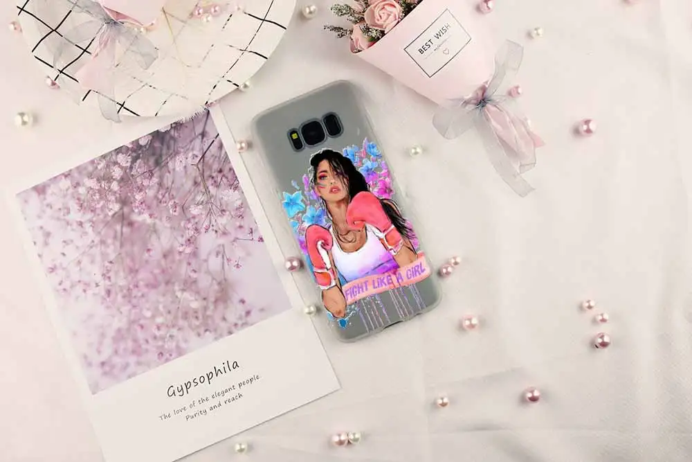 Чехол для телефона с рисунком Samsung Galaxy S8 S9 S10 S20 S21 Plus Cover S10E S7 Edge Uitra boxer | Мобильные