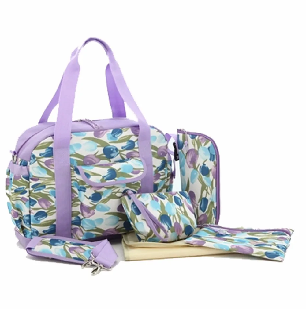 Бесплатная доставка! Новинка 6 шт. сумка для подгузников с цветочным принтом мамы