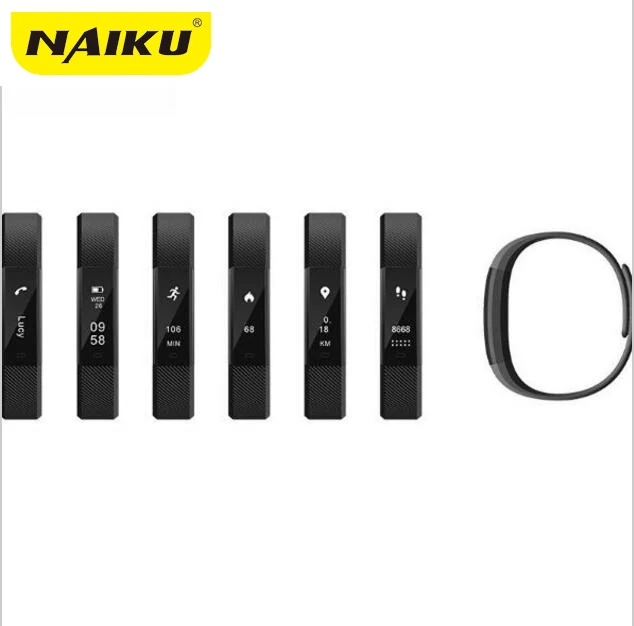ID115 Smart Bracelet Fitness Tracker Step Counter Activity Monitor Band Alarm Clock Vibration Wristband for iphone Android phone |