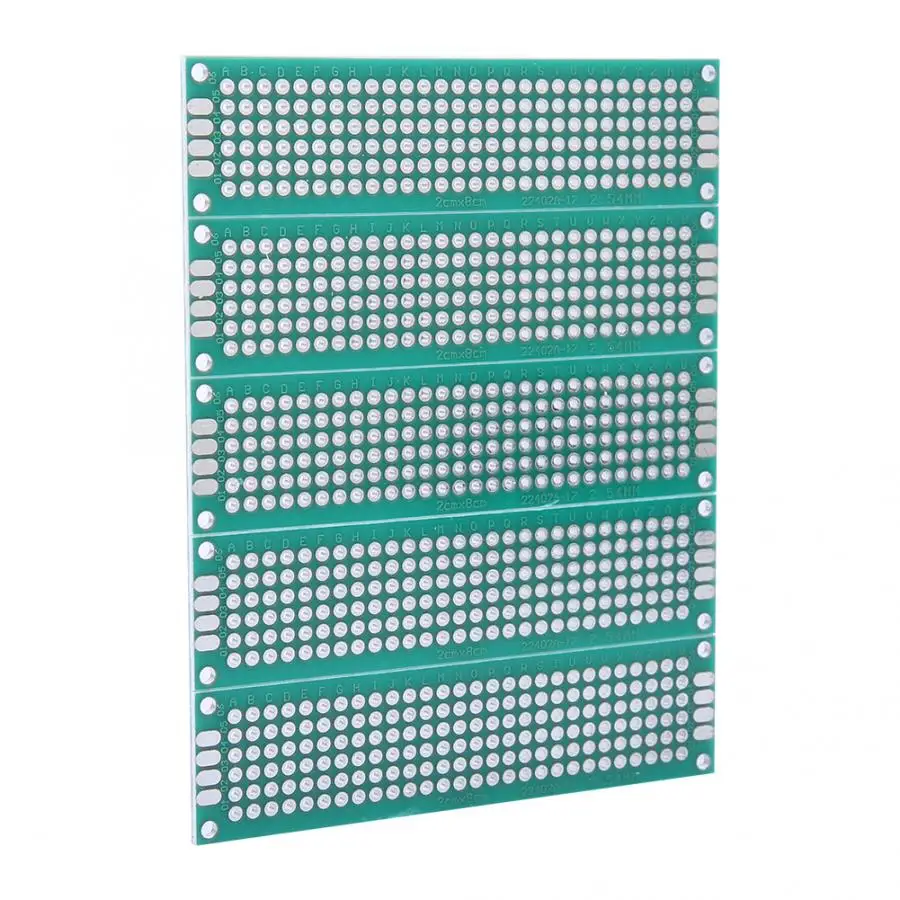 10 шт. 2x8 см двухсторонняя прототип Луженая макетная плата универсальная