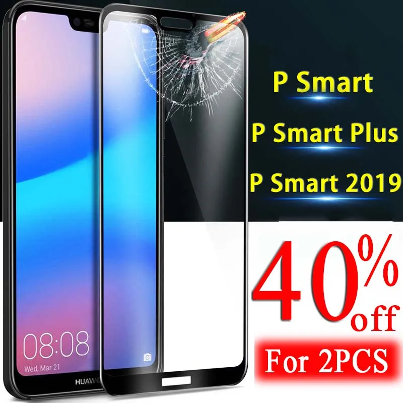 Защитное стекло для huawei p smart plus 6 3 Защитная пленка экрана psmart защита закаленное
