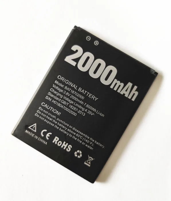 B-TAIHENG BAT18702000 Батарея Для Doogee X50 мобильный телефон 2000 мА/ч высокое качество |