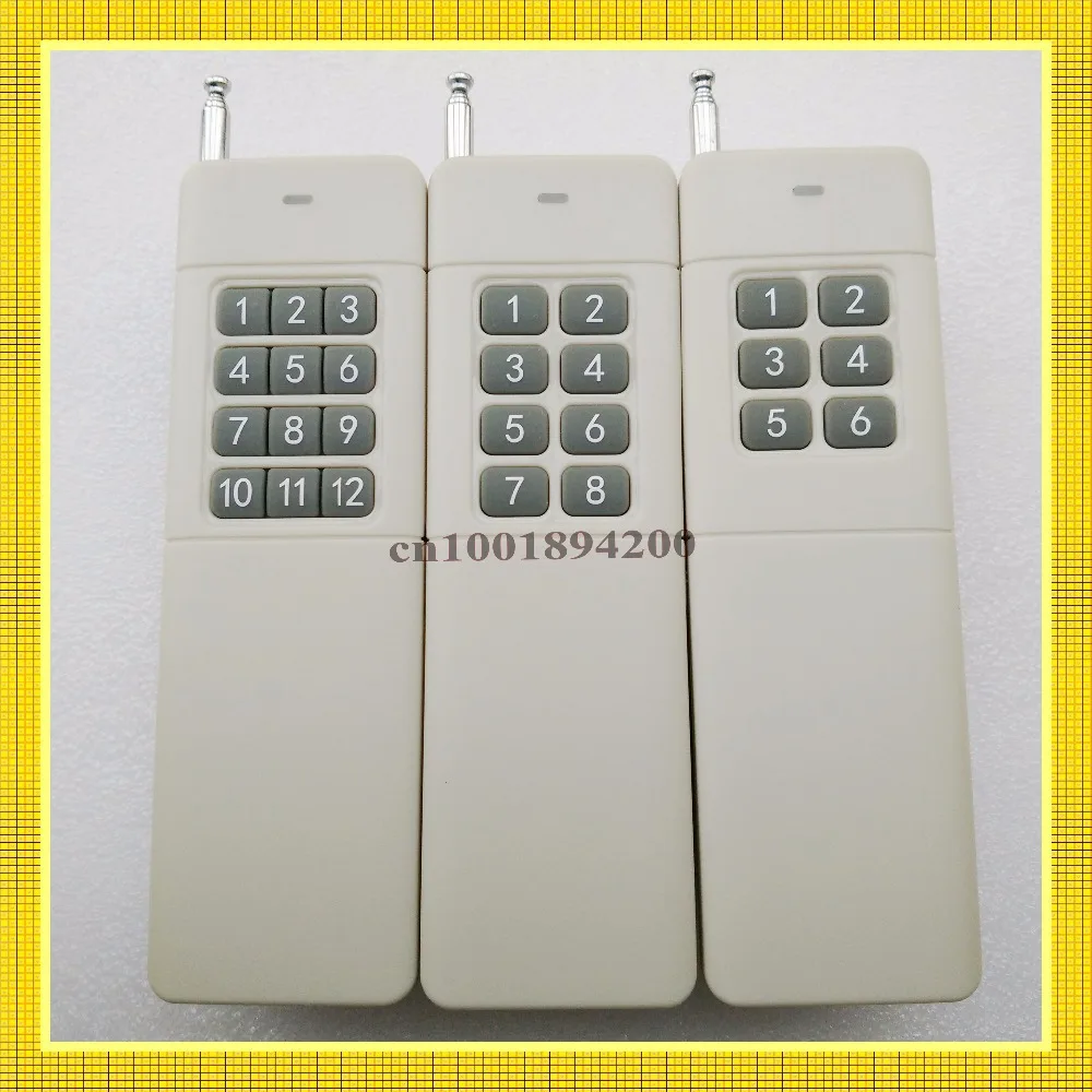 Дальний пульт дистанционного управления 6 кнопок 8 12 радиочастотный беспроводной