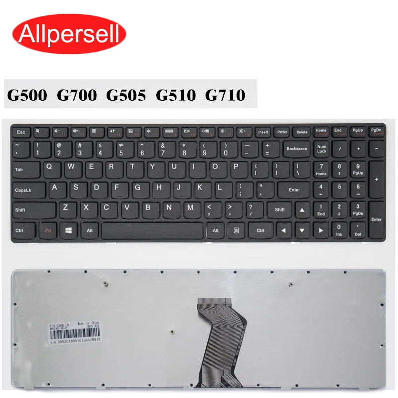 

Новая черная клавиатура для ноутбука Lenovo G500 G700 G505 G510 G710