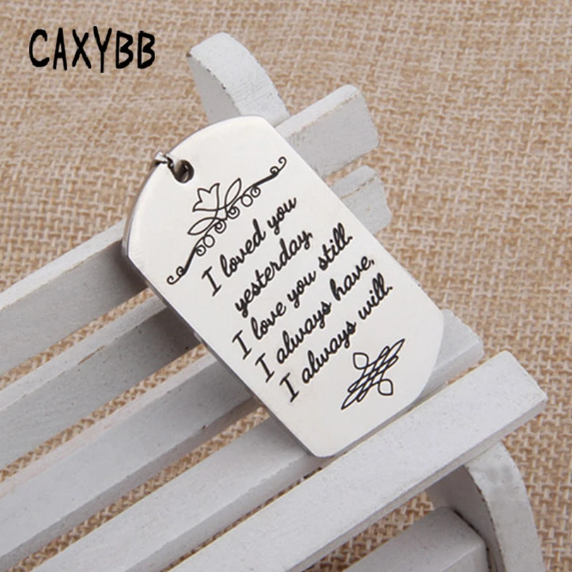Модное ожерелье Caxybb из нержавеющей стали в стиле милитари |