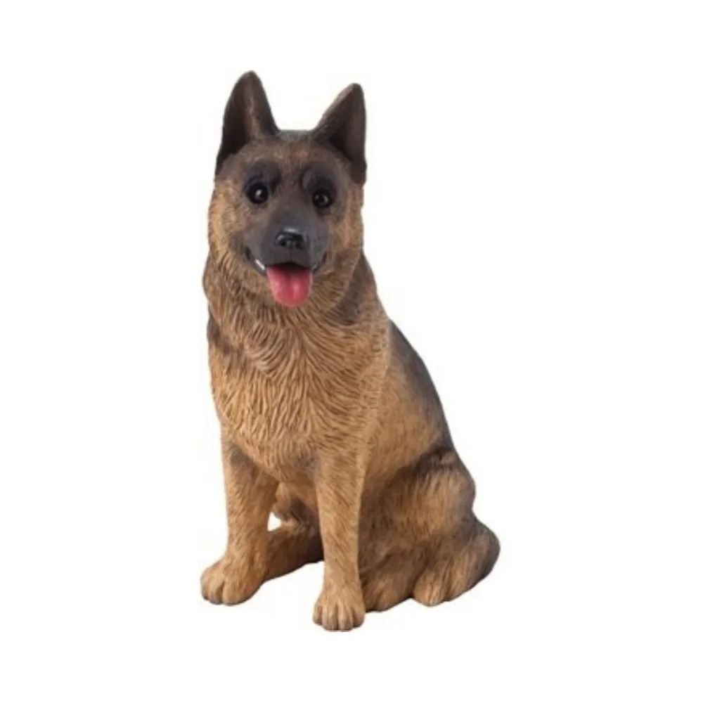 Мини искусственная черная немецкая овчарка Смола собака Декор для дома ремесло