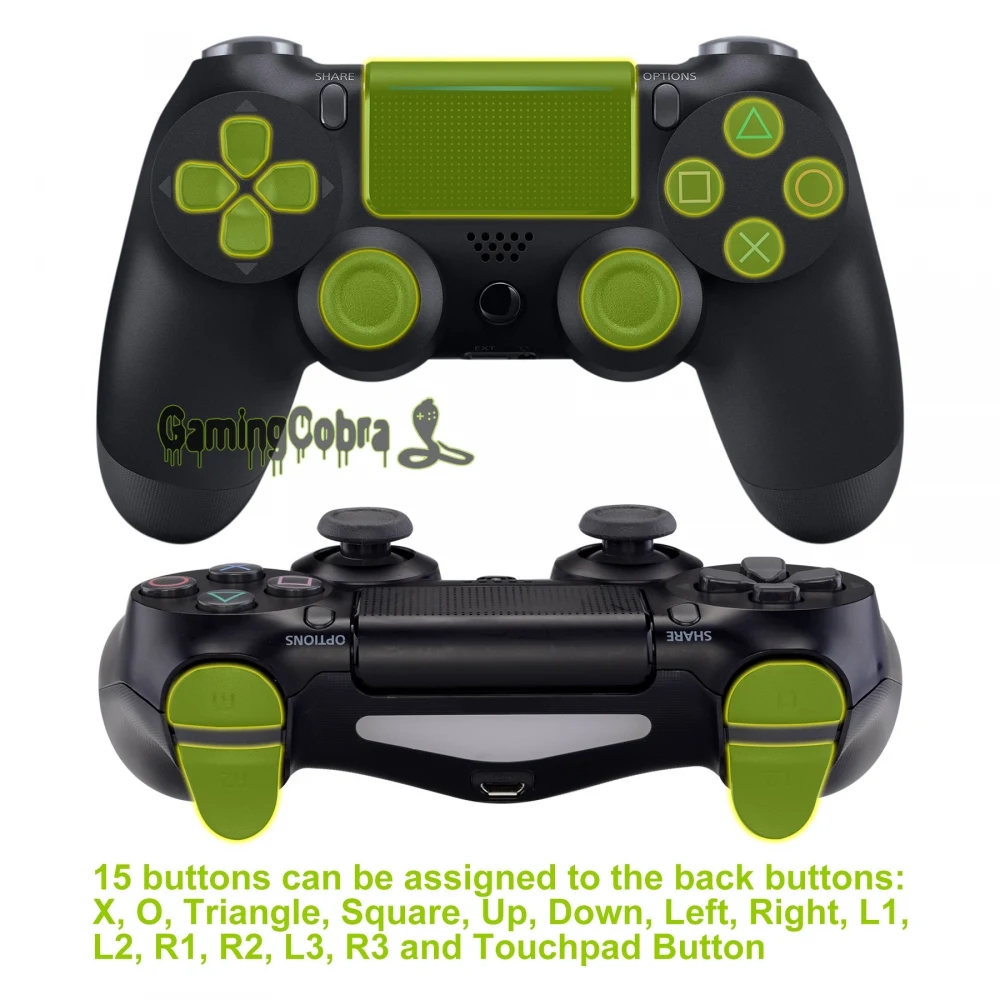 Программируемый набор для PS4 Slim Pro Controller JDM 040/050/055 w/ Custom Back Shell & 4 кнопки|Чехлы| |