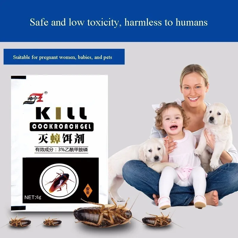 9 упак./лот убийца тараканов сильнодействующий эффективный порошок для
