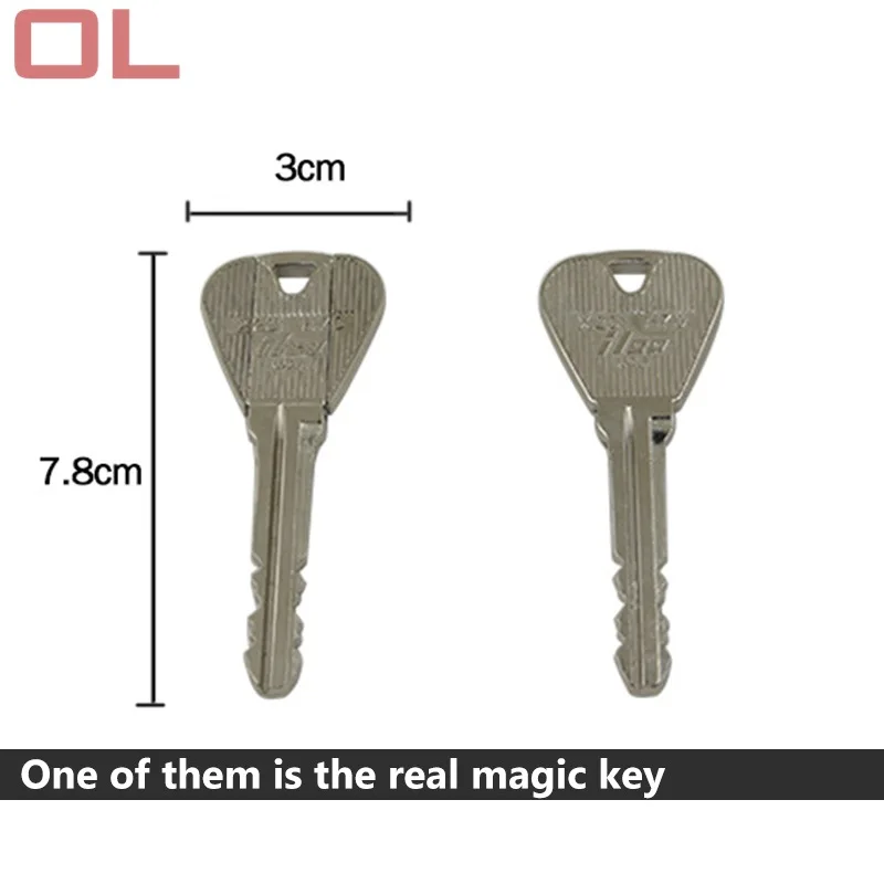 2 Pcs New Magic Trick Toy Folding Keys Through The Bottle Or Ring Skills Props Prank Fun | Игрушки и хобби