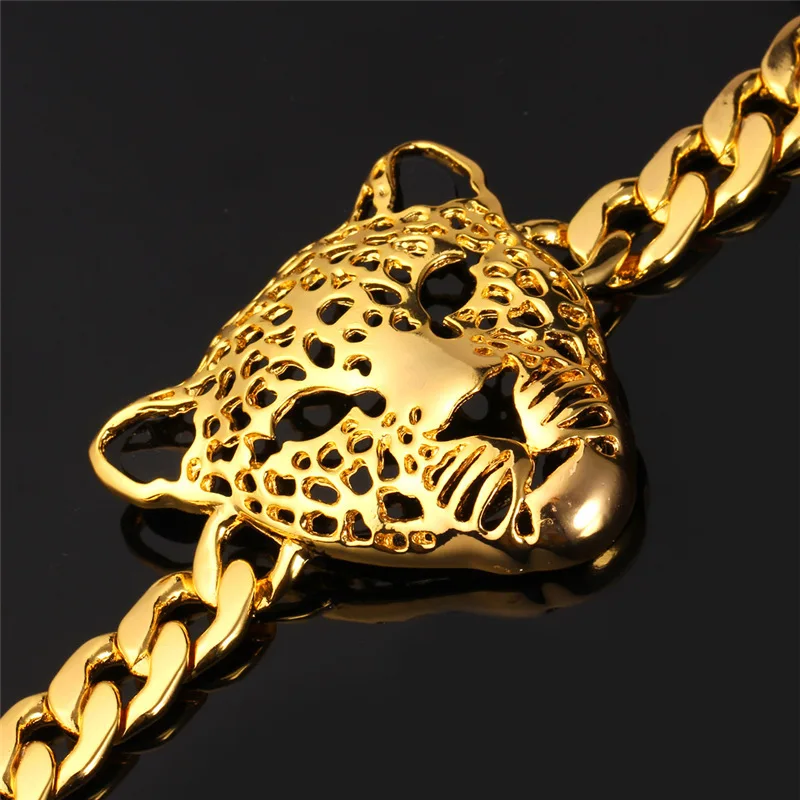 Браслеты Kpop с головой леопарда ювелирные изделия классивечерние праздничные