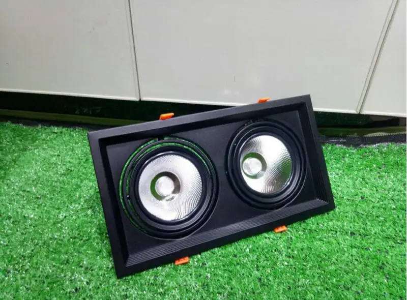 

Квадратный светодиодный точесветильник светильник 2 шт, лампа 2X15W COB, 110 В переменного тока, холодильник, теплый белый свет, CE и ROHS COB, 8 шт.