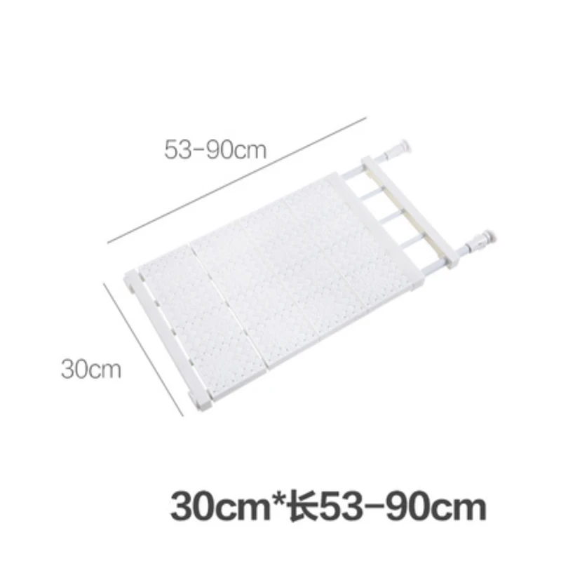 Width30X53-90cm Модернизированный выдвижной стеллаж для хранения шкафов для шкафов, многоуровневый кухонный держатель для хранения, отдельные полки, органайзер для спальни, полка - Цвет: Width30X53-90cm