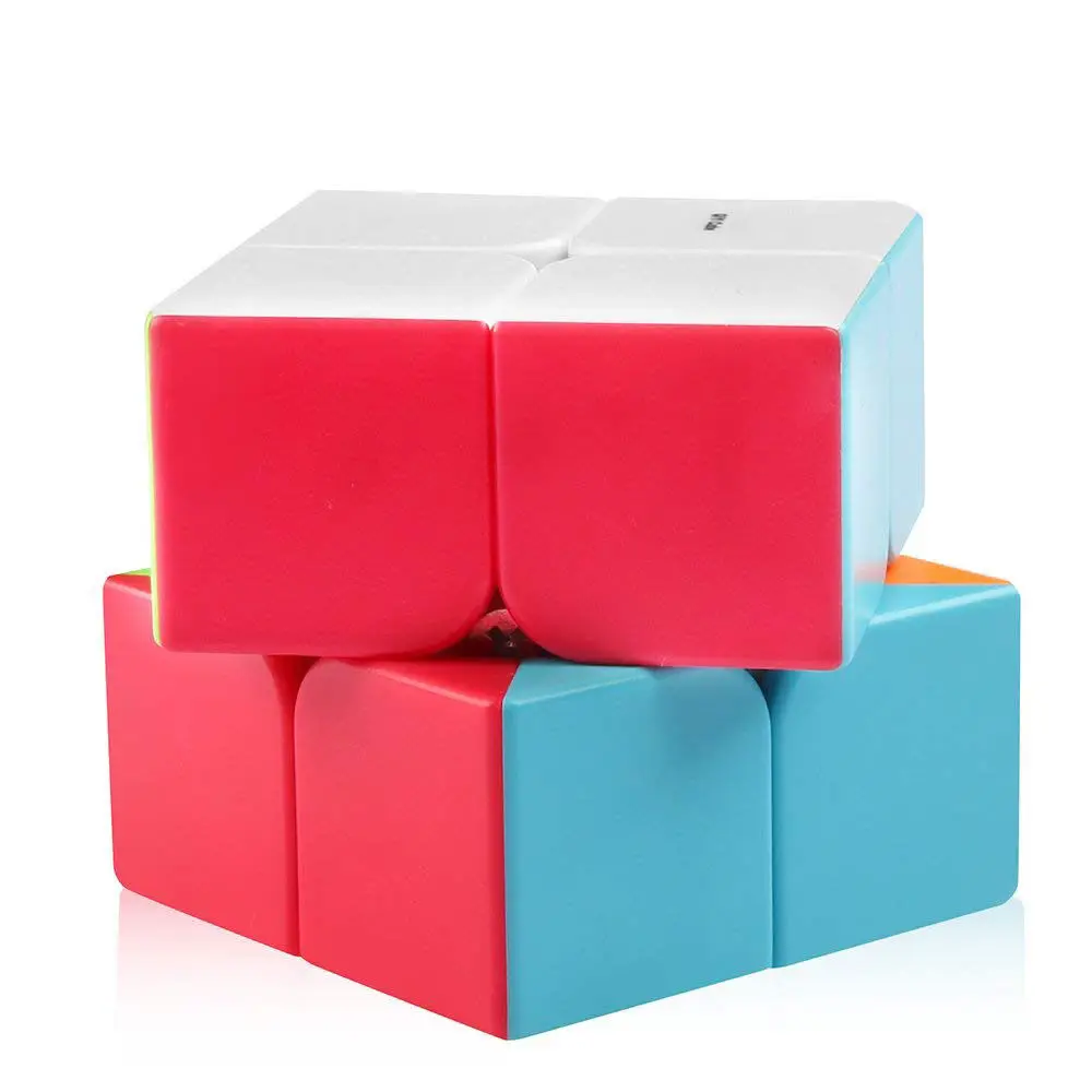 2x2 QIYI Magic Cube игры дети головоломки плавной скорость отжима игрушки с подставкой