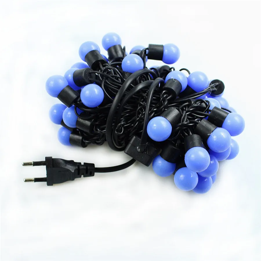 Уличная Рождественская светодиодная гирлянда с шариками 5 м 50 шт. Сказочная из