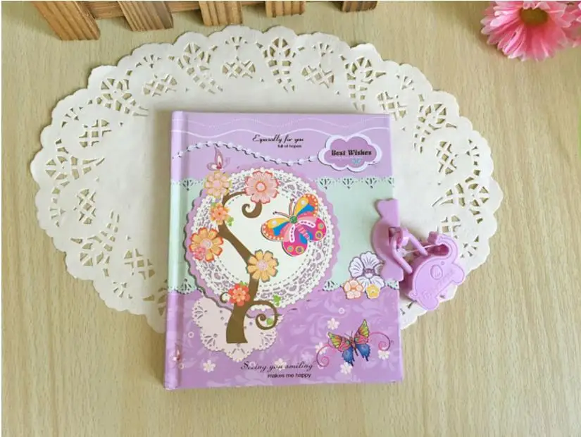 Новая детская творческая тетрадь в твердой обложке kawaii пароль записная книжка студенческий дневник может блокировать мини-блокнот мультфильм подарок случайный цвет 1 шт