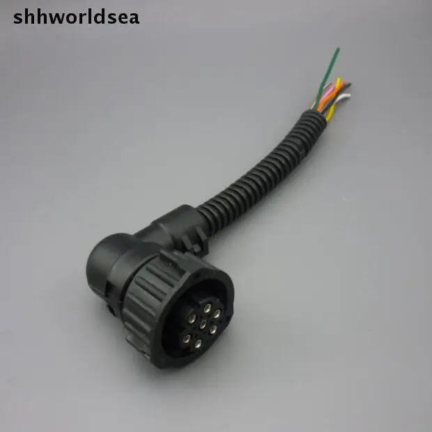 shhworldsea 15PCS 7 pin car plug For dongfeng tianlong kam day for mercedes-benz ACTROS taillight assemblies auto  plug socket