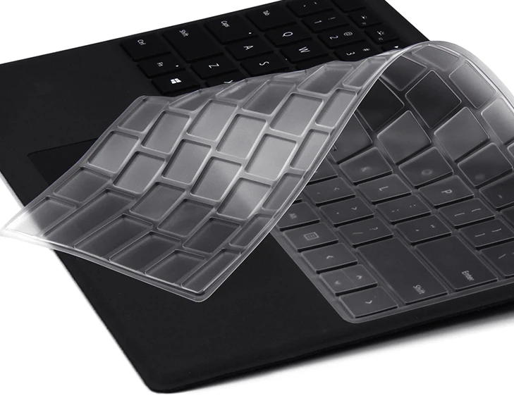 XSKN для Microsoft New Keyboard Surface Pro (2017 выпущен) Прозрачный из ТПУ Водонепроницаемая