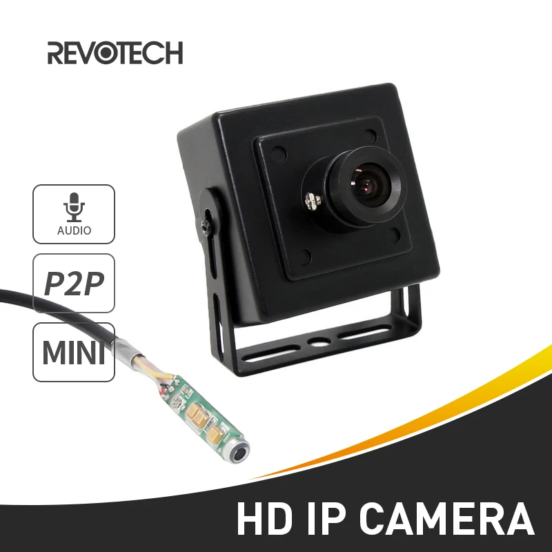 Аудио мини камера HD 1080P IP МП металлическая внутренняя видеонаблюдения ONVIF P2P CCTV
