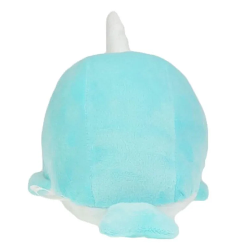 

26CM Kawaii One-horn blue Whale Plush Toys Stuffed Animal Super soft animal cushion sea Ocean Pillow Child Christmas Cute gifts