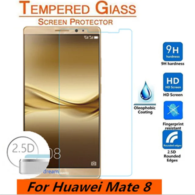 Оригинальное закаленное стекло для Huawei Mate 8 защитная пленка из закаленного