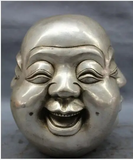 Декоративная медная Серебряная фабрика 8 дюймов китайская народная буддистская