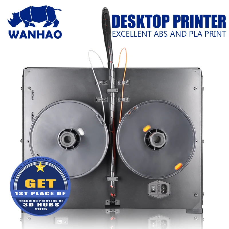 Двойной экструдер wanhao 3D-принтер с 2 бесплатными нитями Wanhao D4S Дубликатор 4 со