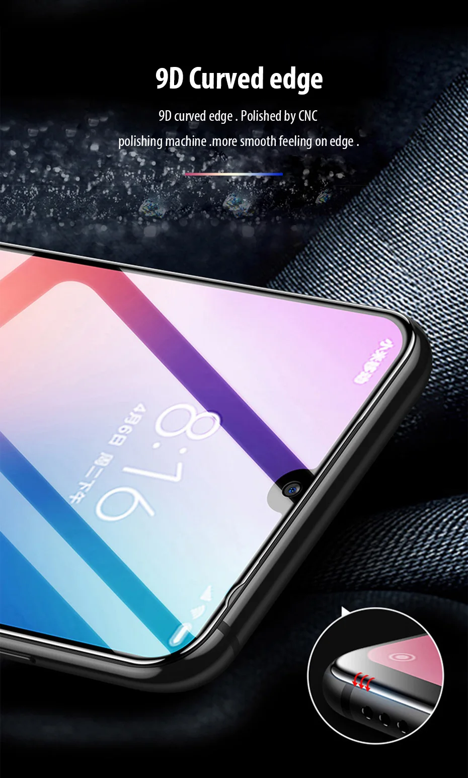9D закаленное стекло для Xiaomi mi 9 стекло для Red mi Note 7 Защитное стекло для экрана для Xiaomi mi 9 SE mi 8 A2 Lite mi 9