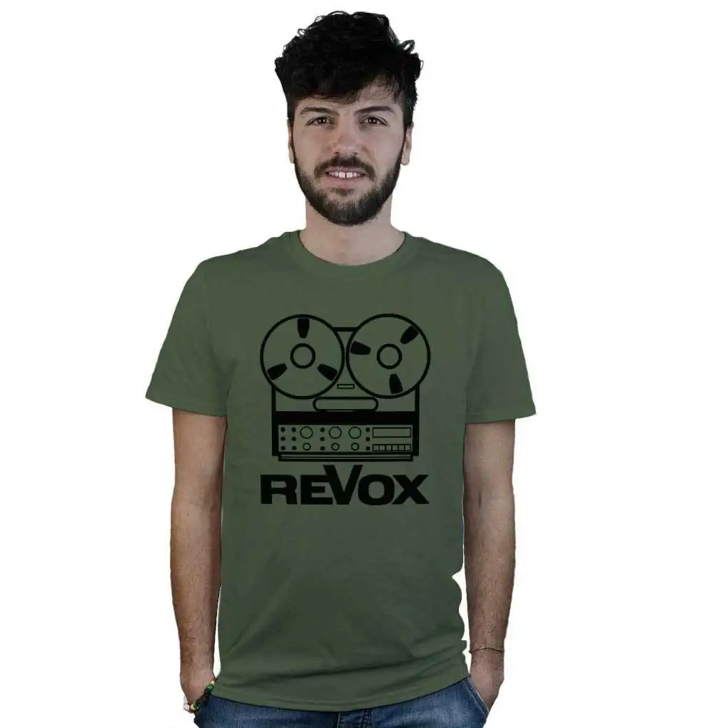 Футболка Revox Dj Детский рисунок del мифик enregistreur bobine pour мулине Harajuku Модные топы