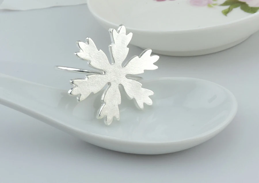 20 шт снежинка серебро/золото салфетка с покрытием кольцо Пряжка держатель для