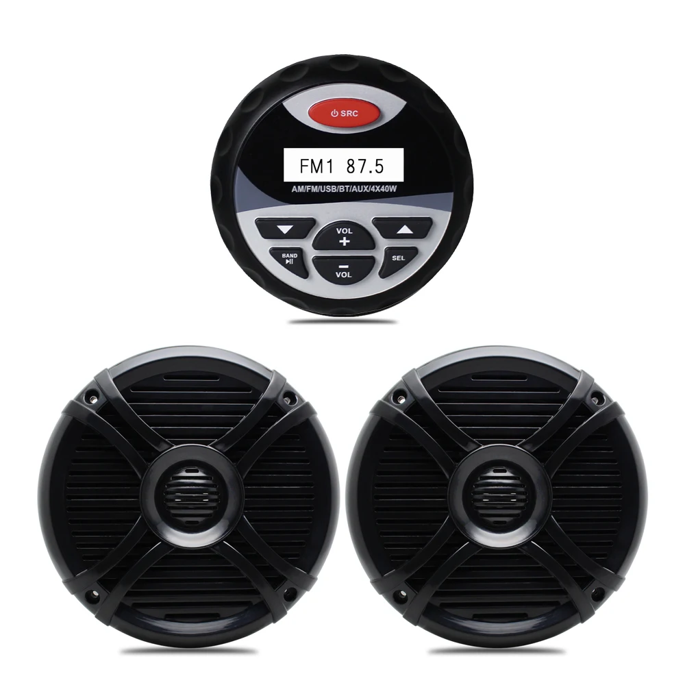 Морской Bluetooth Радио MP3 плеер AM FM стерео аудио Мотоцикл ATV UTV 6 5 дюймов