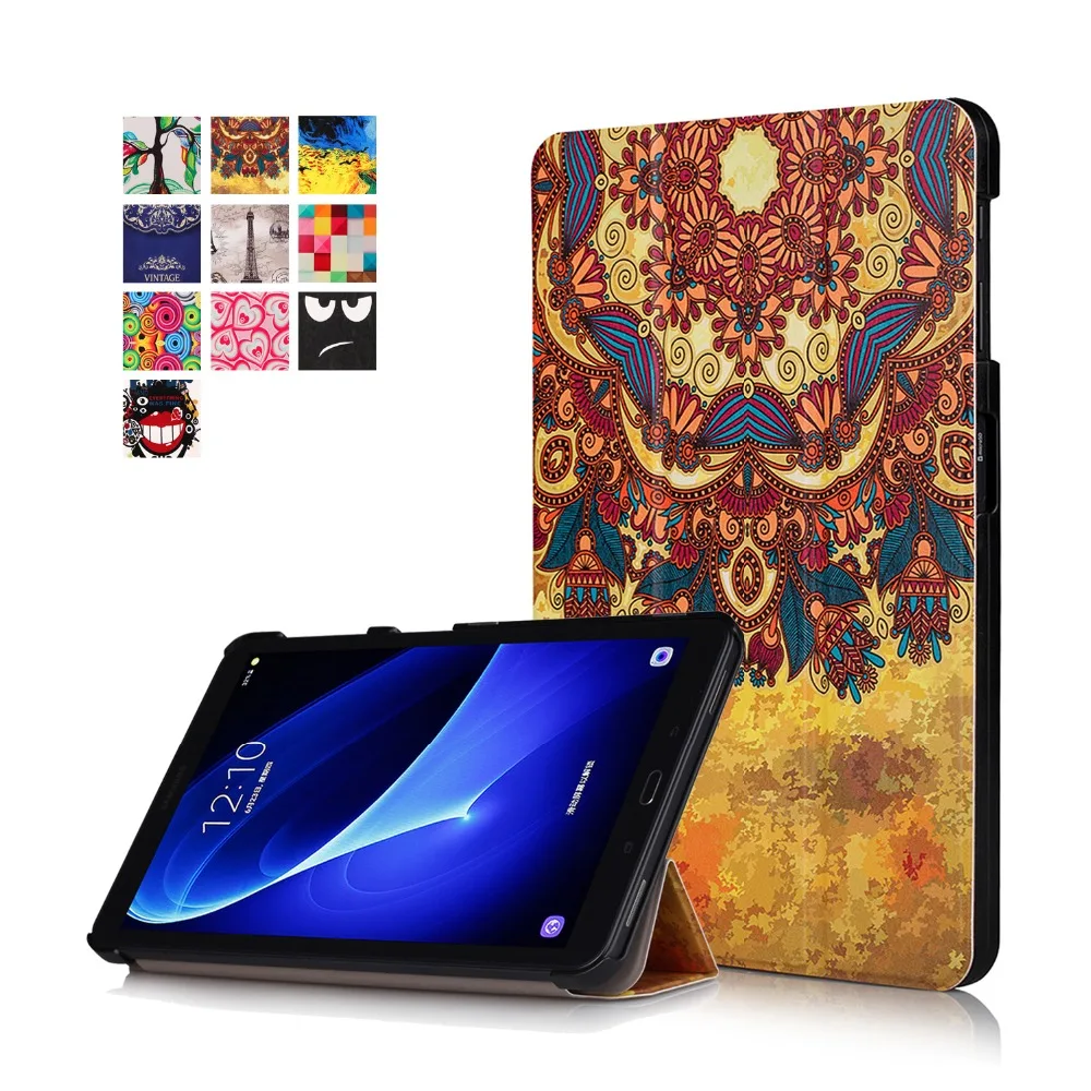 Чехол для samsung Galaxy Tab A 10,1 SM-T580 T585 из искусственной кожи чехол для планшета с функцией автоматического сна/пробуждения чехол для samsung Galaxy Tab A6 10,1 чехол