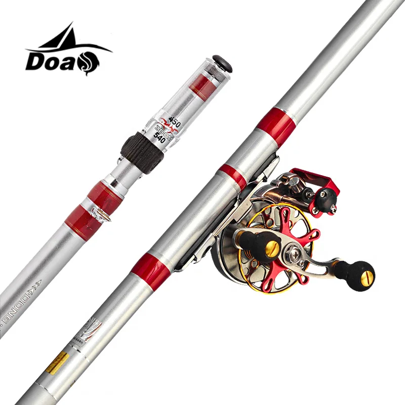 DOAO Front end карповая Удочка Combo 7 2 4 5 м высокоуглеродная с металлической катушкой