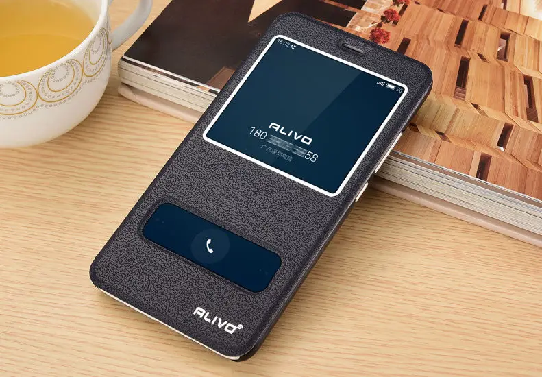 ALIVO чехол для Meizu M3 Note бизнес вид окно из искусственной кожи + жесткий пластик 5