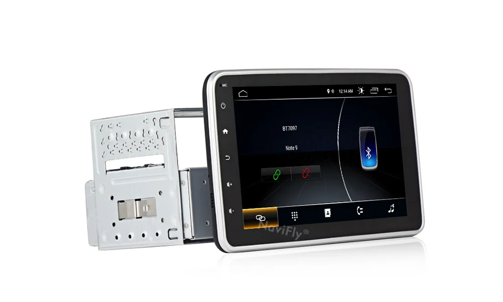 Новое поступление! Navifly android 8,1 Универсальное автомобильное радио gps dvd с поворотной на 360 градусов лицевой панелью автомобиля стерео gps навигация бесплатно