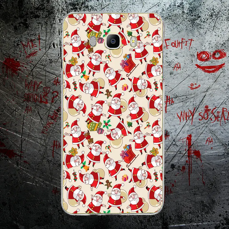 Picture 2 Merry Chrismas Happy год для Samsung Galaxy J1 J2 J3 J5 J7 A3 A5 A7 Чехол мягкий, ТПУ Силиконовые чехлы Сумки - Цвет: Picture 2
