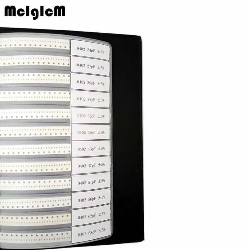 0402 SMD конденсатор набор Ассорти набор 80 значений* 50 шт = 4000 шт набор образцов, образец книги электронный diy комплект